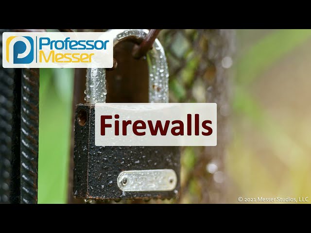 Firewalls - SY0-601 CompTIA Security+ : 3.3