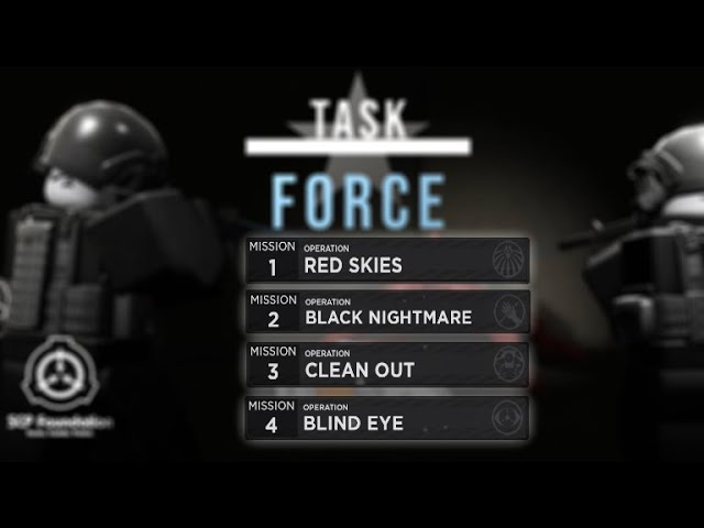 SCP Task Force ALL MISSIONS (Full walkthrough) ROBLOX