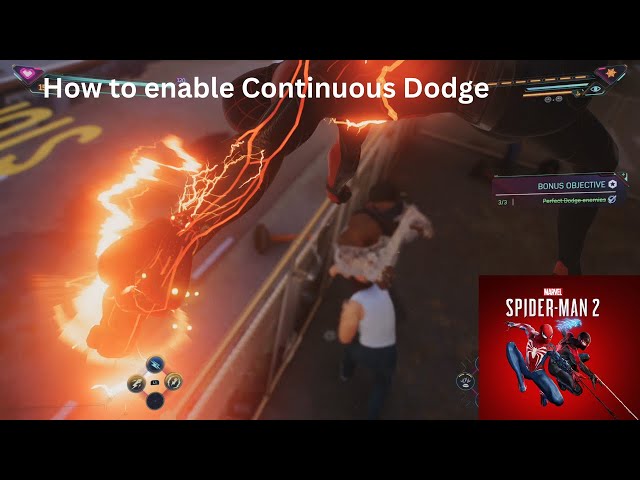 PS5 MARVEL SPIDERMAN 2 Game Tips - How to enable Continuous Dodge
