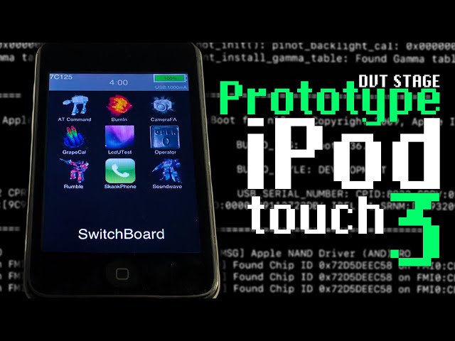 iPod Touch Prototype! - 3rd Generation (DVT Stage) - Apple Engineering Testing Unit - Apple History