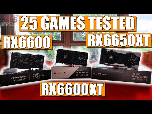 RX 6600 vs RX 6600 XT vs RX 6650 XT | Ryzen 5 3600 | tested in 25 games | 1080p, 1440p |