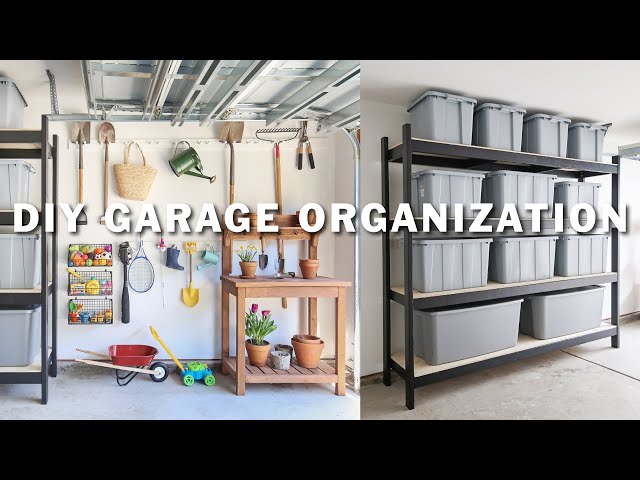 DIY Garage Organization on a Budget! | Messy Garage Makeover!