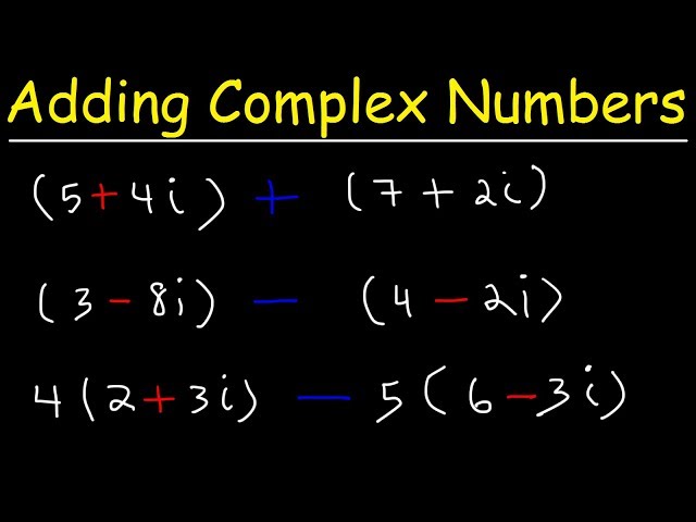 Adding and Subtracting Complex Numbers