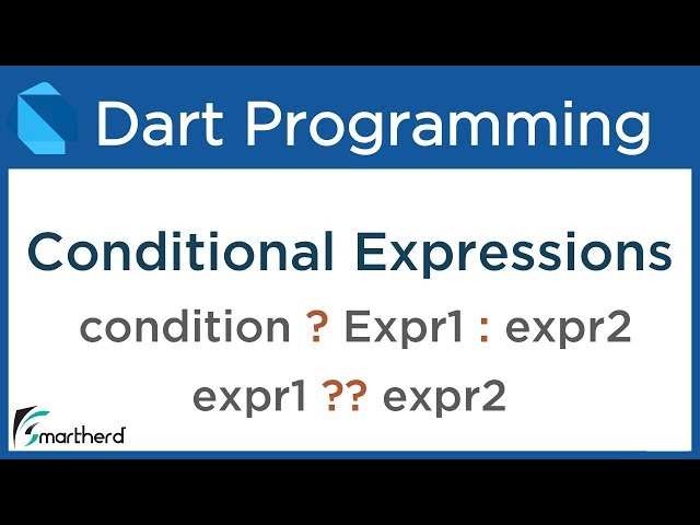 Dart Conditional Expressions: Ternary Operator of Java. Dart Flutter Tutorial #4.2