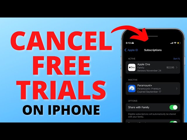 How to Cancel Free Trials & Subscriptions on iPhone - Cancel Free Trial on iPhone