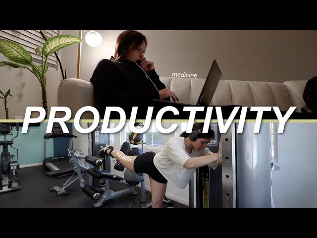 Productivity & Fitness as a Med Student (MERCH IS HERE) | Rachel Southard