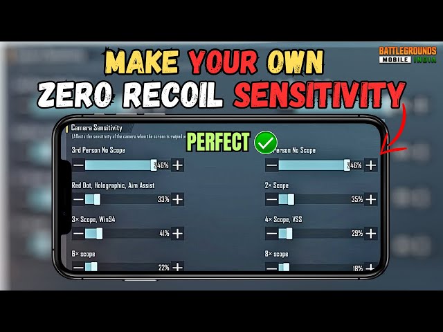 HOW TO MAKE YOUR OWN ZERO RECOIL SENSITIVITY IN BGMI 🔥 | BEST ZERO RECOIL SENSITIVITY | BGMI/PUBG.