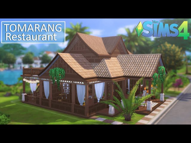 Jungle Feast 🌿 Bar & Restaurant in Tomarang (noCC) THE SIMS 4 | For Rent | Stop Motion