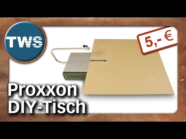 Tutorial: DIY table for Proxxon Thermocut hot wire cutter (model building, modeling, tools, TWS)