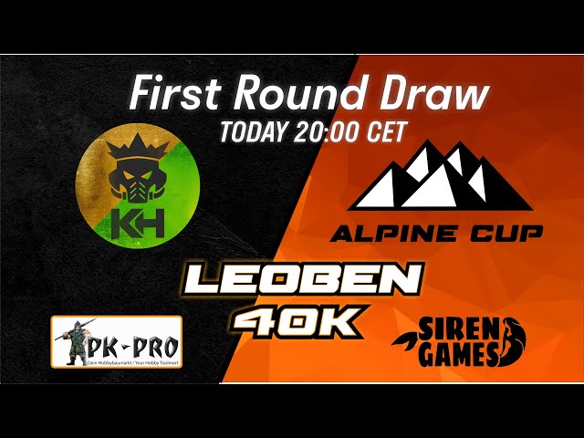 Limmstag 2.4 - Leoben 40K - Alpine Cup First Round Draw - Isik & Limm and the wheel of doom!