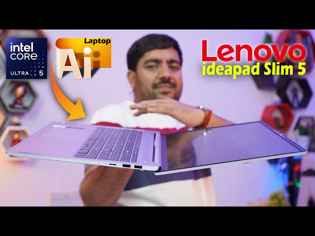 Lenovo IdeaPad Slim 5 Intel Core Ultra 5 125H | Ai Powered Laptop Quick Unboxing & Review [Hindi]