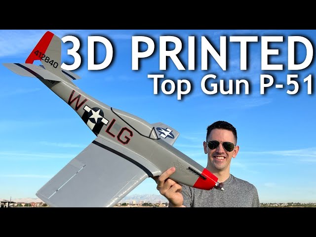 Top Gun P-51 Mustang | 3D Printed Plane by 3DLabPrint