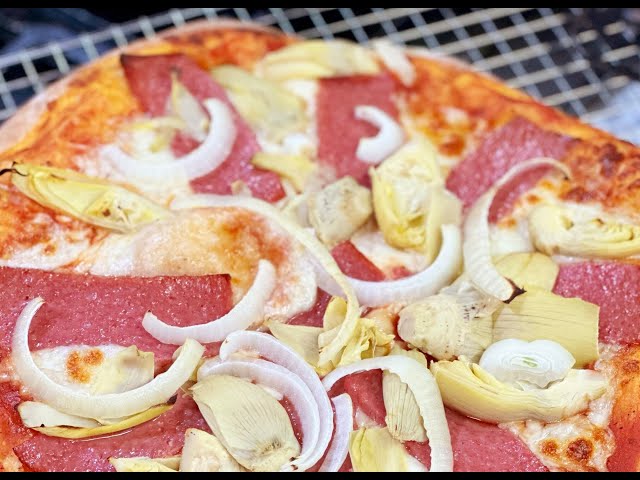 Cooking with Chef Bryan: Salami and Artichoke Heart Pizza