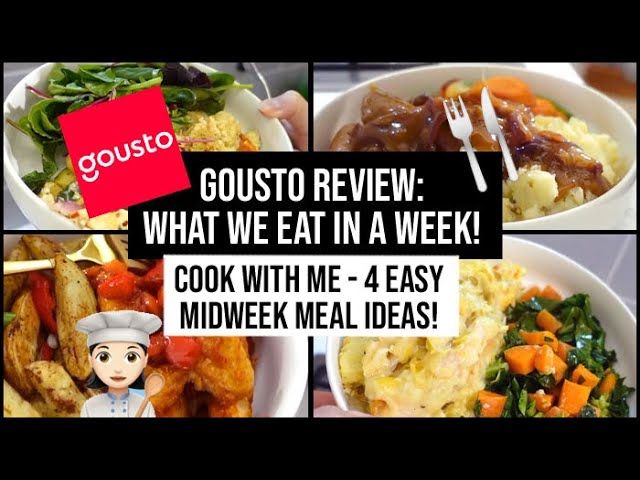 Honest Gousto Review: What I Eat in a Week - Cook With Me! 4 Easy Midweek Meal Ideas