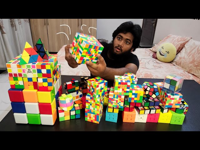 Solving My Entire Rubik's Cube Collection