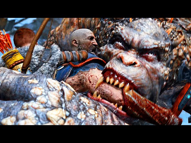 God of War 4 All Boss, Gods, Dragons, Trolls & Ogre Fights + Ending PS4 GOW 4 (2018)