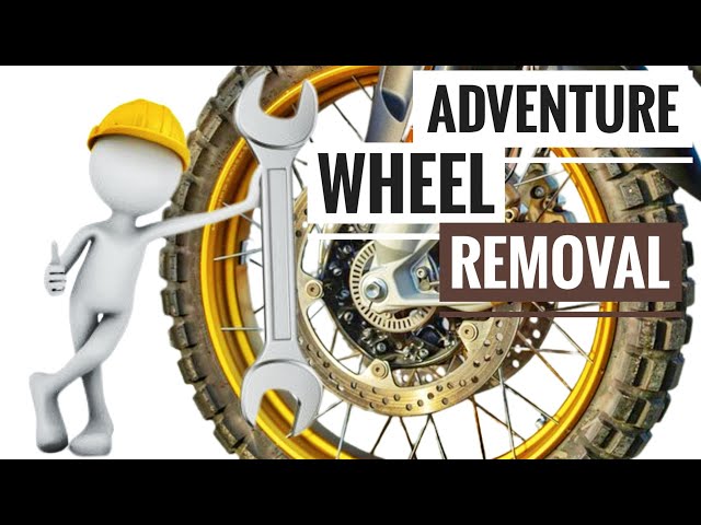 How To Remove and Install The Front Wheel From an Adventure Motorcycle - Complete Tutorial