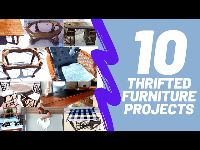 10 Thrifted and Trash To Treasure Furniture Makeovers