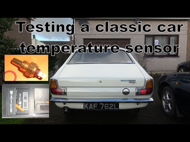 Test a temperature sensor for a classic car.