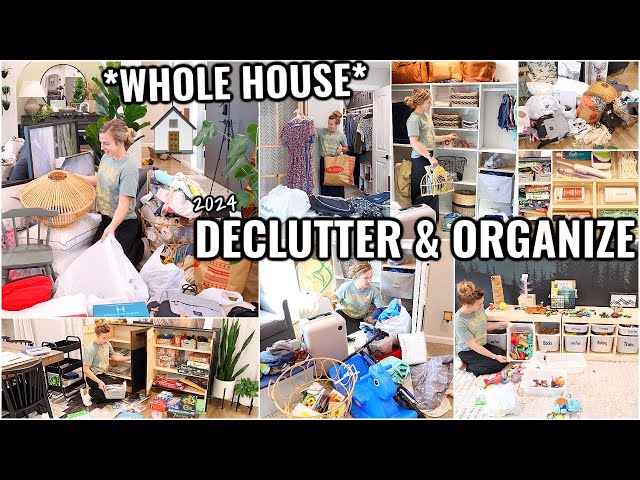WHOLE HOUSE DECLUTTER AND ORGANIZE!🏠 ORGANIZE WITH ME | DECLUTTERING AND ORGANIZING MOTIVATION 2024