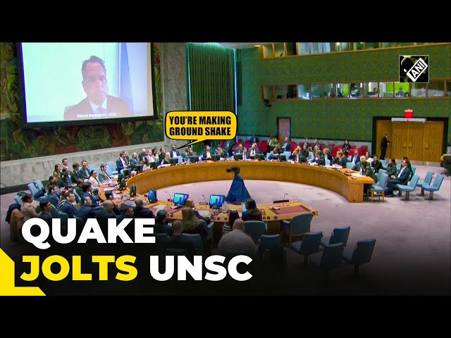 You’re making ground shake: Dignitary quips as 4.8 magnitude earthquake disrupts UNSC meeting