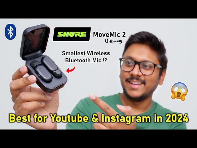 Best Wireless Mic for Youtube in 2024..? Shure MoveMic 2 Review India⚡️