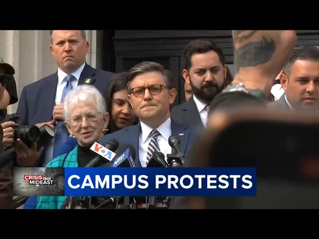 House speaker visits Columbia as protest negotiations continue