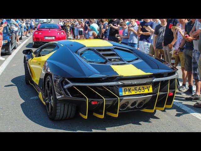 Supercars leaving a CarShow | Cars And Coffee Belgium 2018 [Kortrijk]