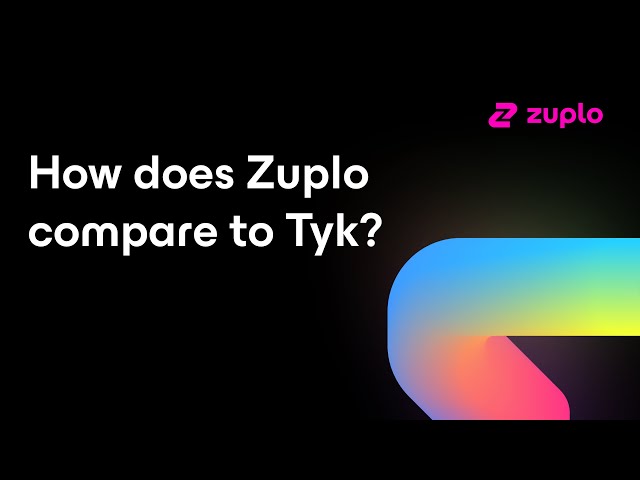 Tyk API Management alternative - Zuplo