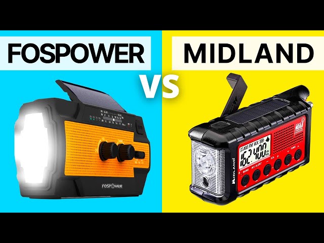 FosPower Solar Crank Radio vs Midland er310 (Weather Radio Review)