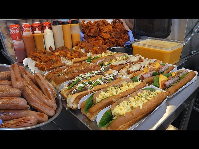 amazing hot dog sandwich - korean street food