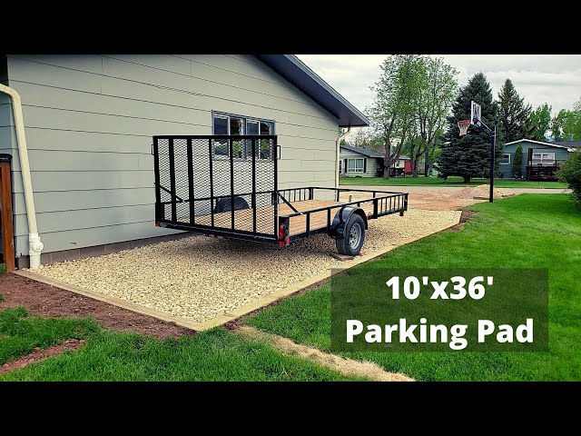 DIY Rock Parking Pad