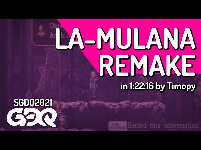 La-Mulana Remake by Timopy in 1:22:16 - Summer Games Done Quick 2021 Online