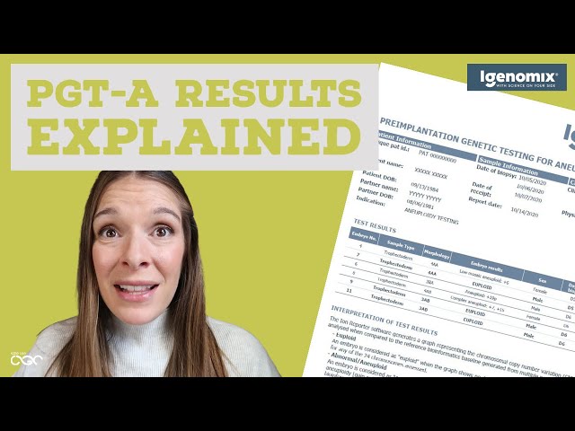 PGT-A Results Explained by a Genetic Counselor (Preimplantation Genetic Testing for Aneuploidy)