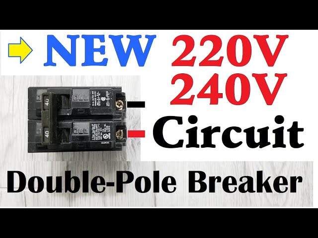 HOW TO INSTALL 220V 240V NEW CIRCUIT Double-Pole Breaker