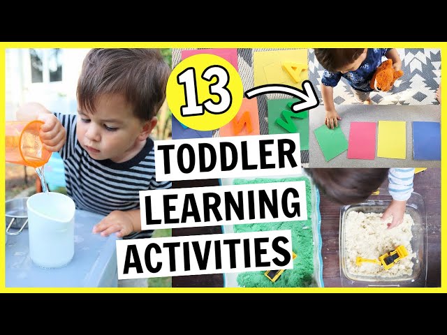 13 Toddler Activities for Learning You Can Do At Home  | 1-2 year olds
