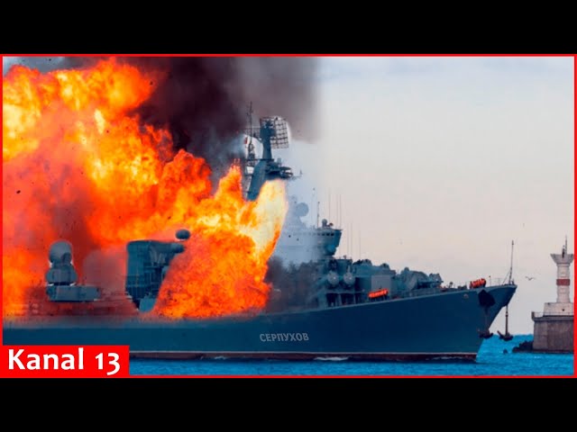 Ukraine reveals interesting fact about burned Russian Serpukhov ship in Baltic