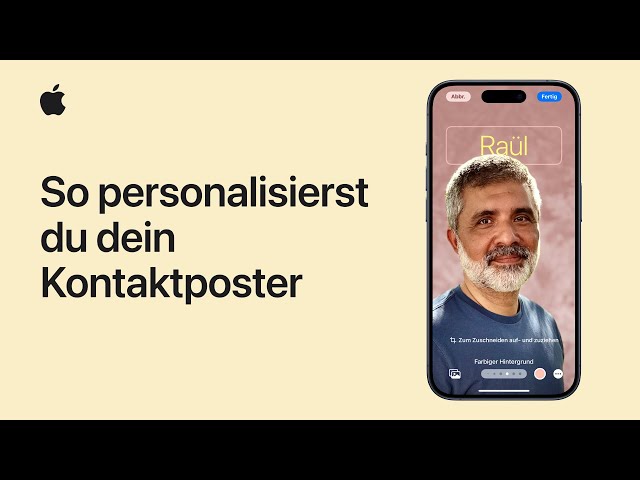 So personalisierst du dein Kontaktposter auf deinem iPhone | Apple Support