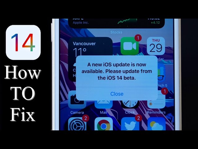 How To Fix 'NEW IOS UPDATE IS NOW AVAILABLE. PLEASE UPDATE FROM IOS 14 BETA bug & iOS 14.2 GM Date
