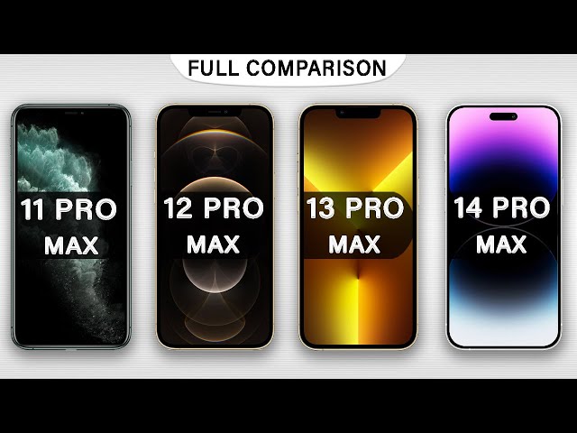 iPhone 11 Pro Max Vs 12 Pro Max Vs 13 Pro Max Vs 14 Pro Max Full Reviews in 2023