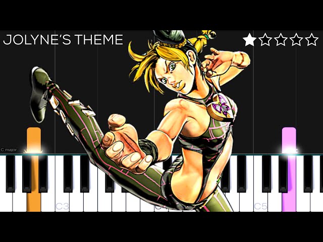 Jojo’s Bizarre Adventure: Stone Ocean OST - Jolyne’s Theme | EASY Piano Tutorial