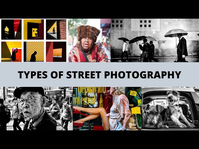 What are all the TYPES of Street Photography you can do?