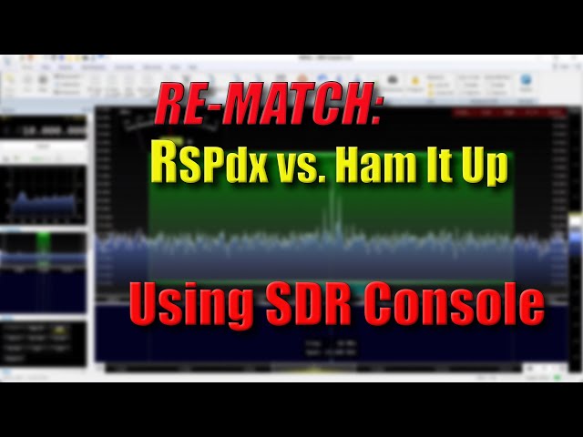 RE-MATCH: RSPdx vs Ham It Up on SDR Console
