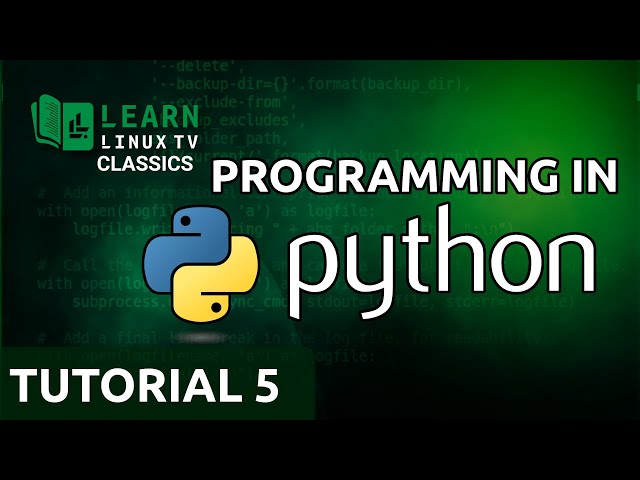 Coding in Python 05 - Lists and Dictionaries (Learn Linux TV Classics)