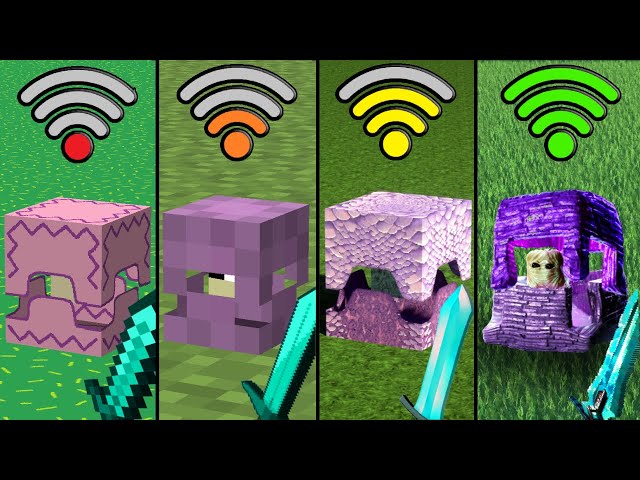 shulker with different Wi-Fi in Minecraft