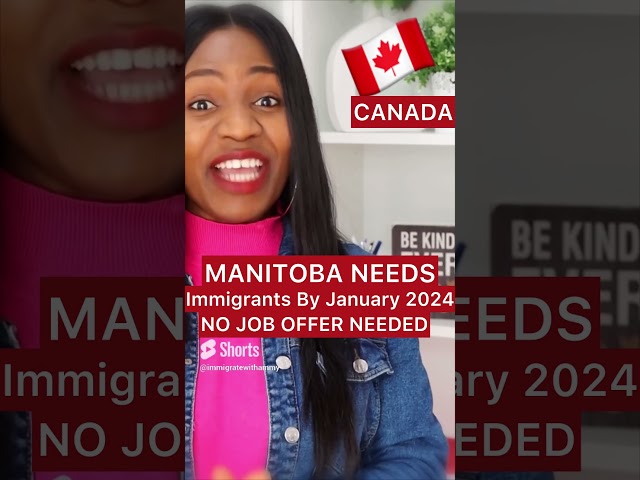 Relocate With Your Family To Manitoba Canada In 2024 | You Don't Need A Job Offer #ammy #canada
