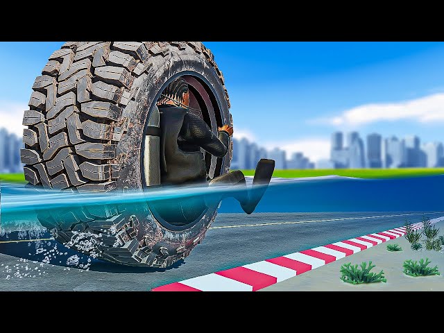 Which wheel can survive the deepest water in GTA 5?