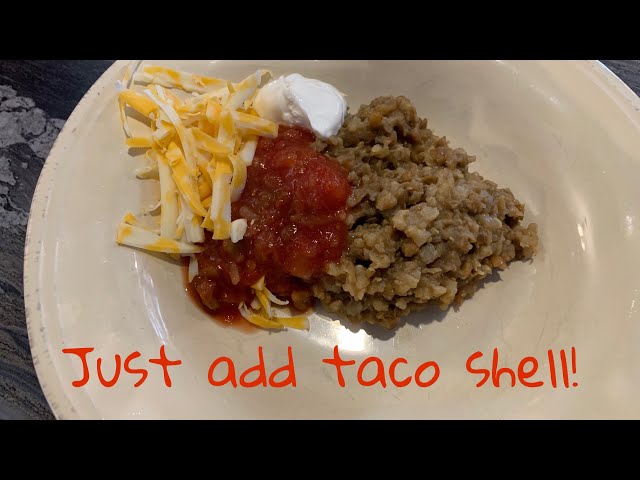 Taco Style Lentils And Rice Recipe - Large Family Living