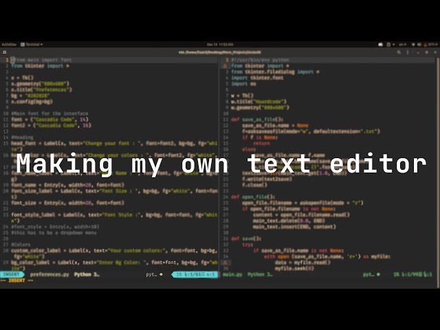 Making my own text editor | Part 1