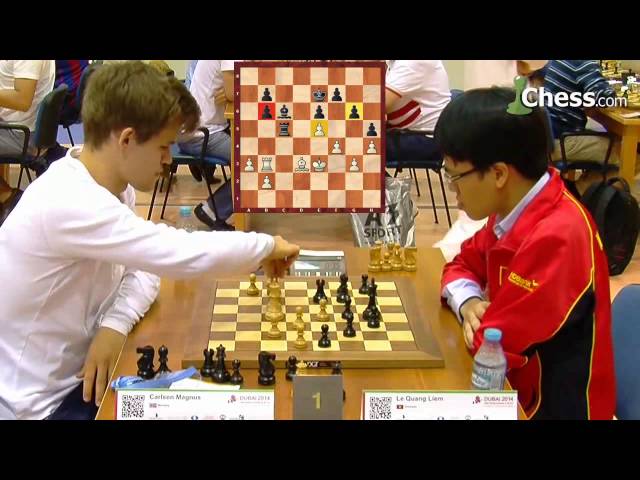 Magnus Carlsen vs Quang Liem Le, World Blitz Championship 2014, Dubai